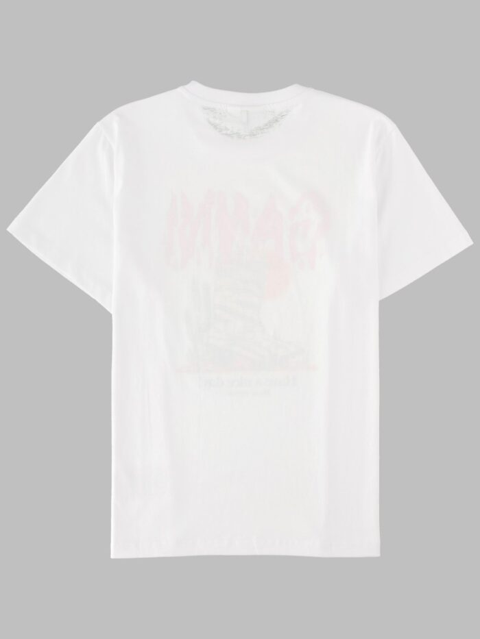 GANNI T-SHIRT "WESTERN ZEBRA BOOT"