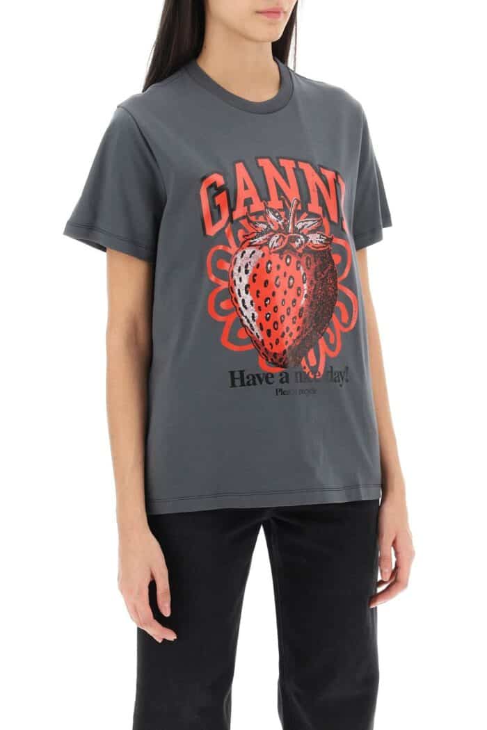 Ganni T-shirt With Graphic Print