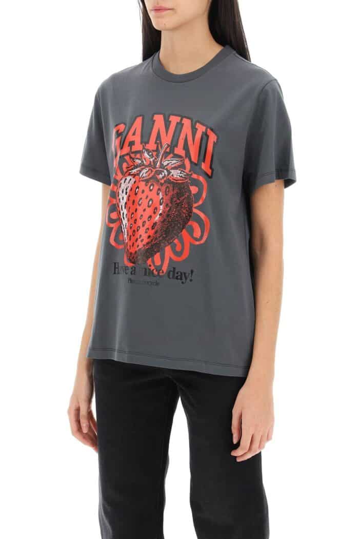 Ganni T-shirt With Graphic Print