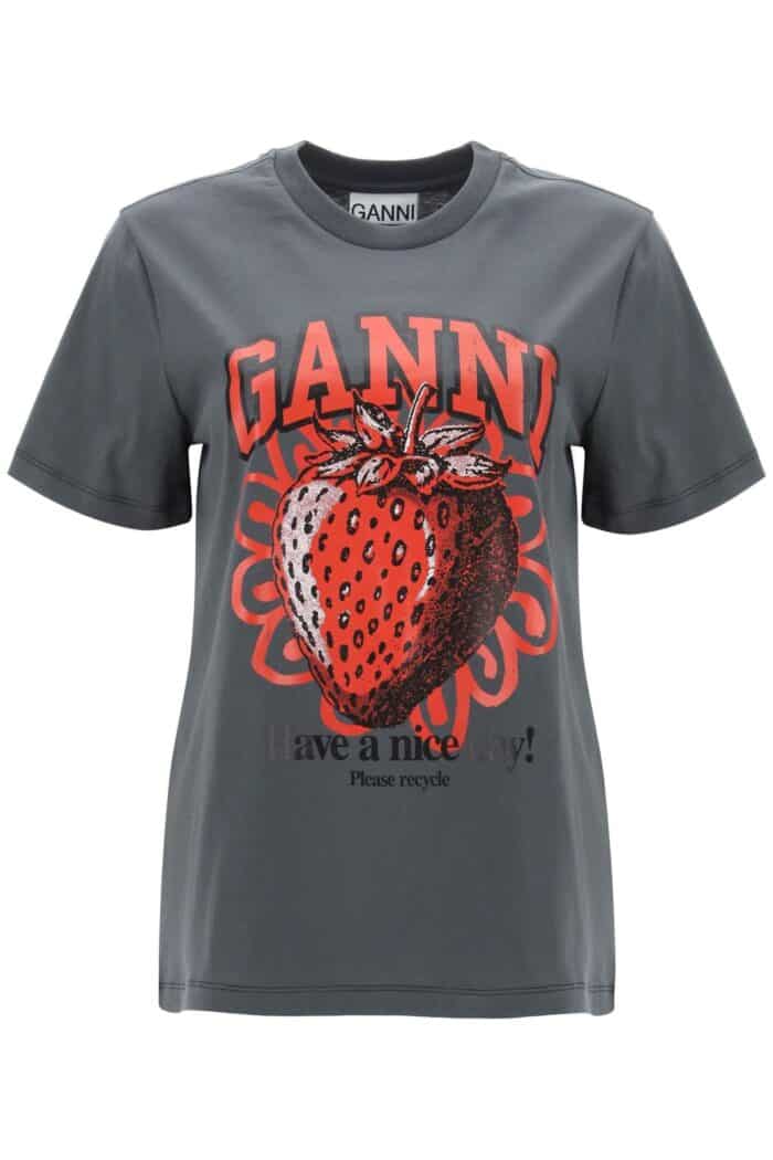 Ganni T-shirt With Graphic Print