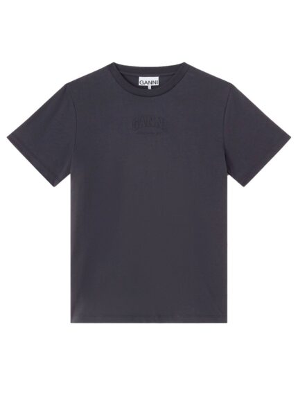 GANNI T-SHIRT WITH LOGO