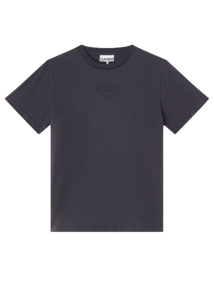 GANNI T-SHIRT WITH LOGO