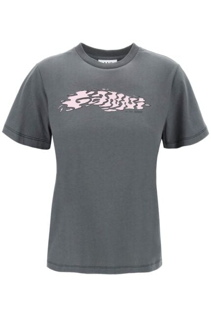 Ganni T-shirt With Logo Print