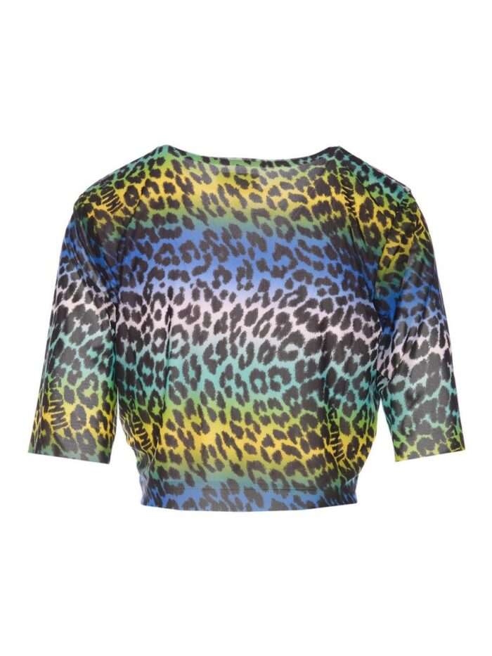 GANNI TOP ANIMALIER