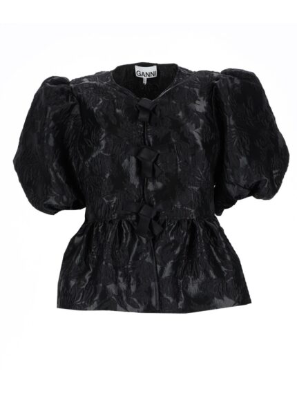 GANNI TOP "PEPLUM"