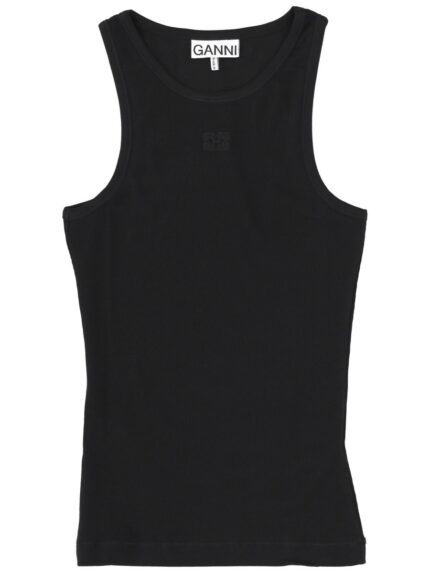GANNI TOPS WITH LOGO