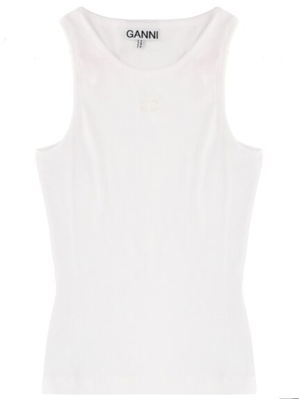 GANNI TOPS WITH LOGO