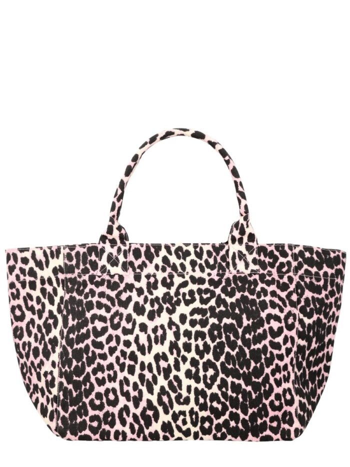 GANNI TOTE BAG WITH LOGO