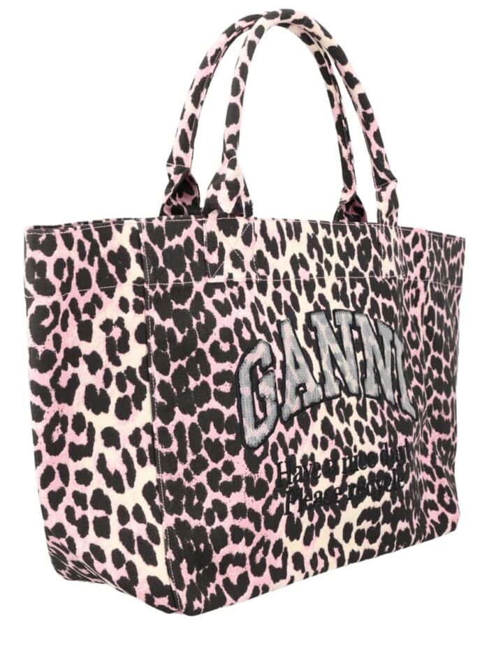 GANNI TOTE BAG WITH LOGO