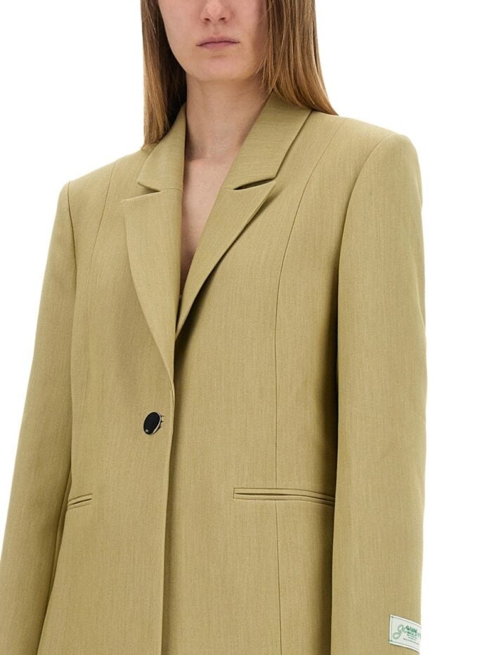 GANNI TWILL SUIT BLAZER