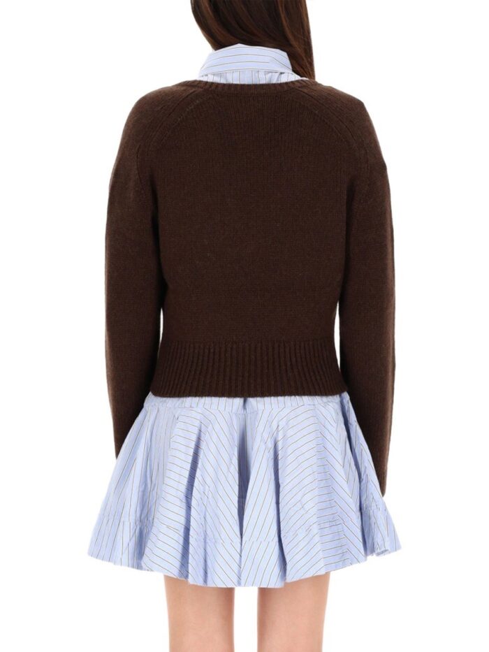 GANNI V-NECK SWEATER