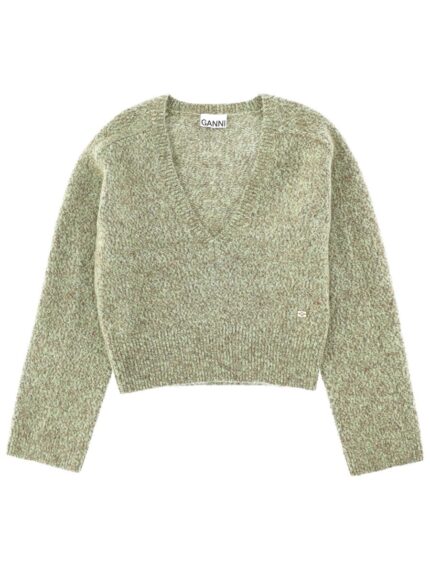 GANNI V-NECK SWEATER
