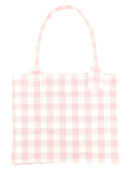 GANNI "VICKY CHECK" TOTE BAG LARGE