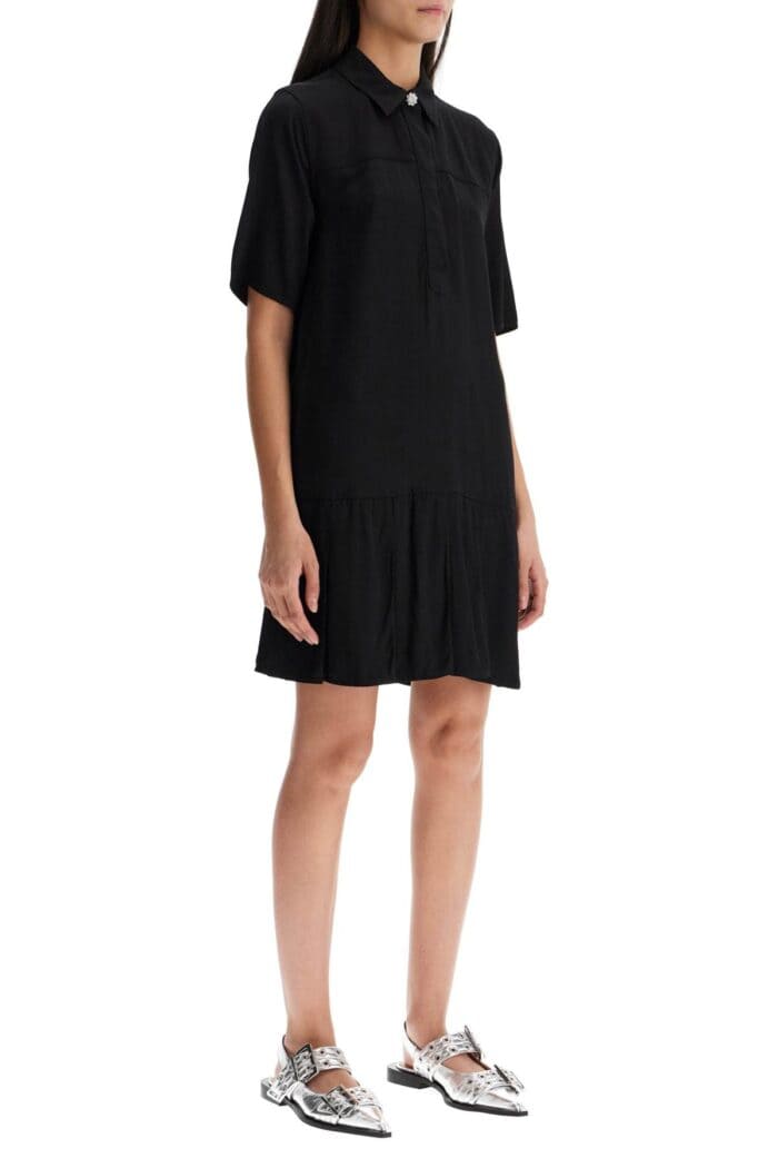 GANNI 'viscose Mini Dress With