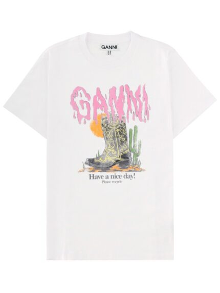 GANNI "WESTERN BOOT" T-SHIRT
