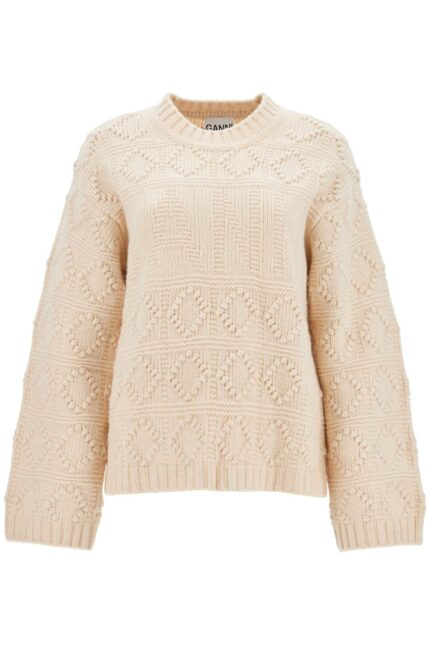 GANNI Wool And Cotton Blend Pullover