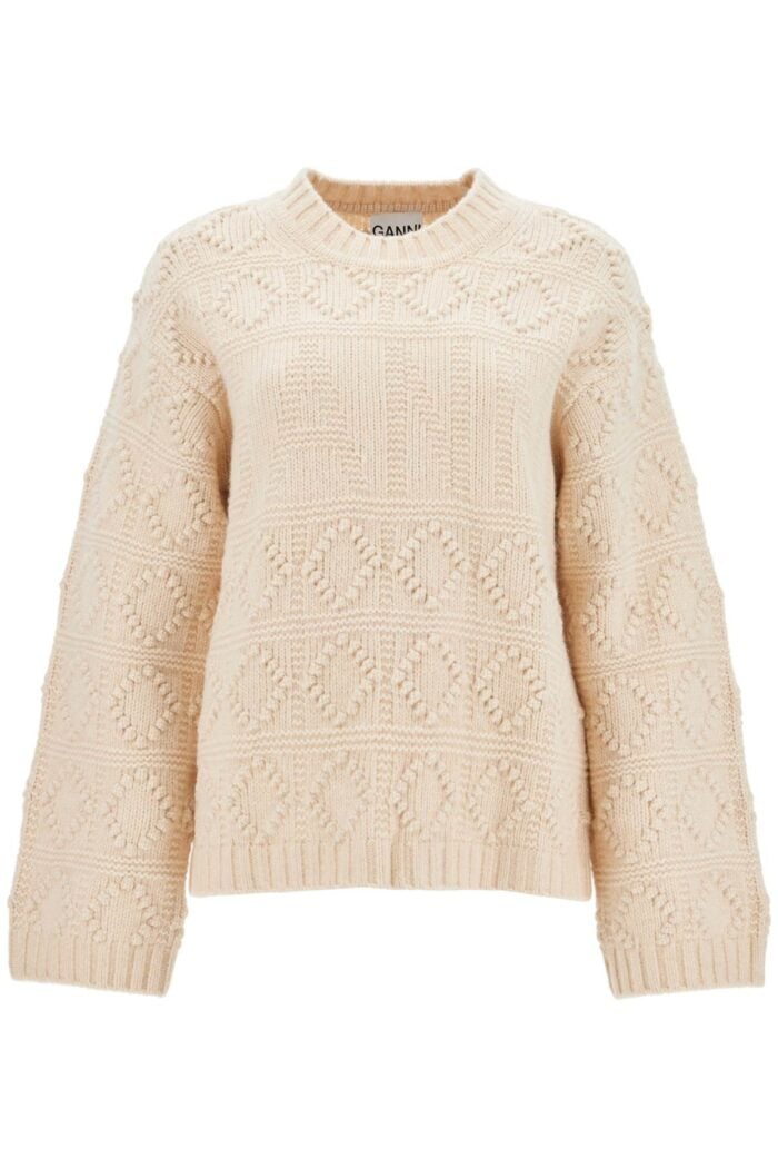 GANNI Wool And Cotton Blend Pullover