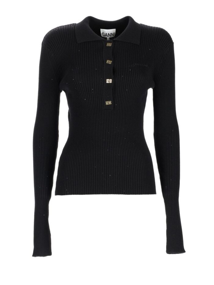 GANNI WOOL POLO.