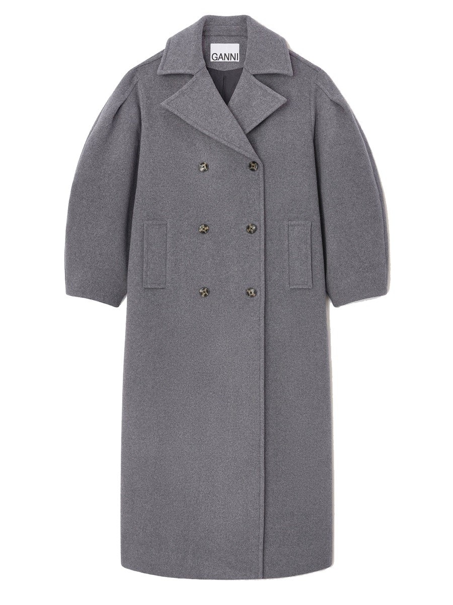 GANNI WOOL TRENCH