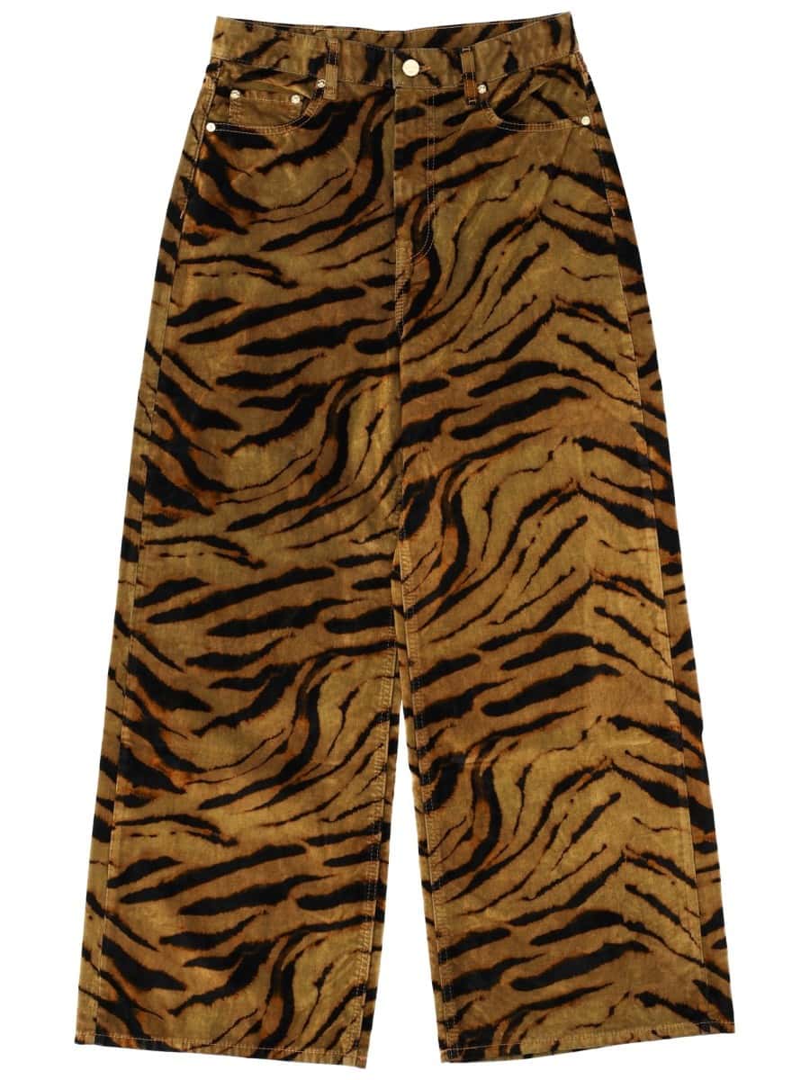 GANNI "ZEBRA" PRINT JEANS
