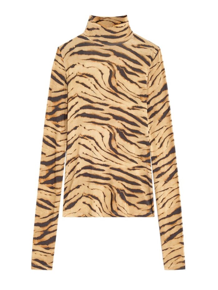 GANNI "ZEBRA" PRINT TOP