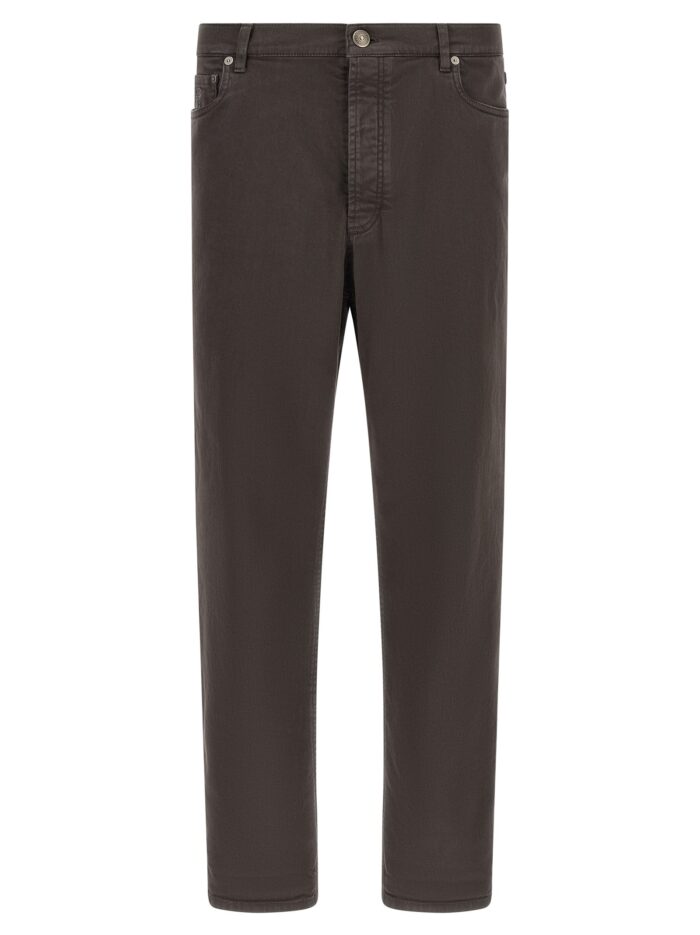 brunello cucinelli garment dyed denim jeans Brunello Cucinelli Garment-dyed Denim Jeans