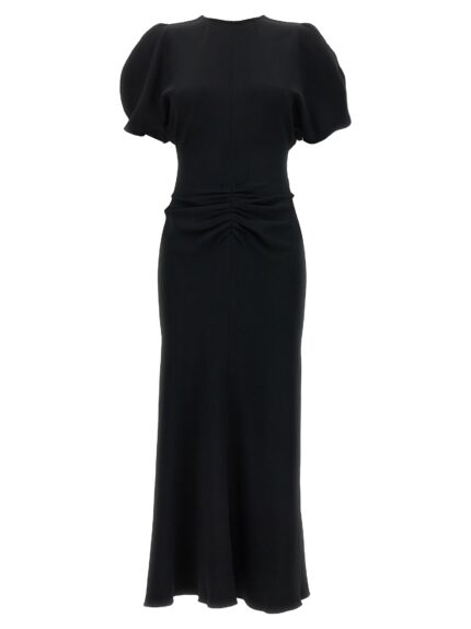 Victoria Beckham 'Gathered Waist Midi' Dress
