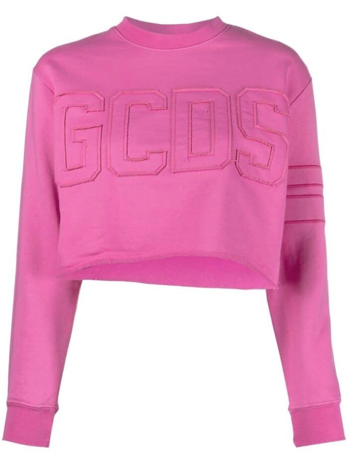 GCDS Band Logo Crop Sweatshirt