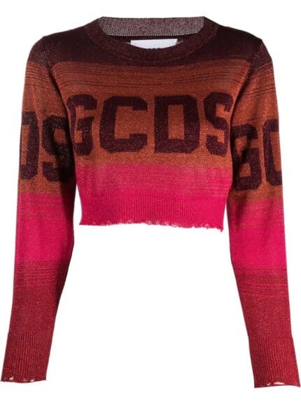 GCDS Degrade Lurex Knit Sweater