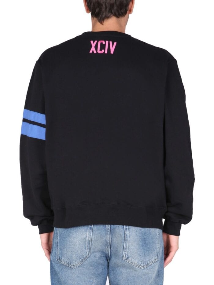 Gcds LOGO EMBROIDERED COTTON SWEATSHIRT
