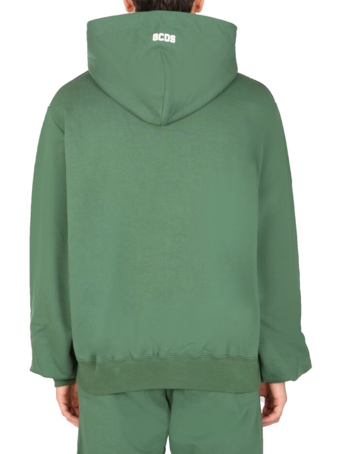 Gcds SWEATSHIRT WITH RUBBER LOGO