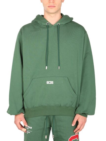 Gcds SWEATSHIRT WITH RUBBER LOGO