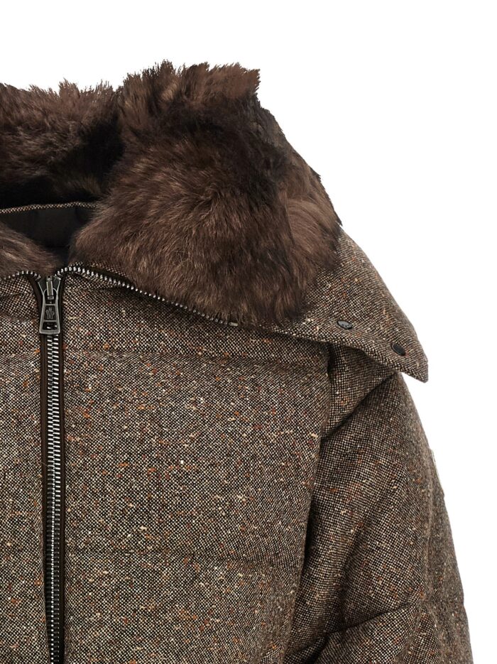 MONCLER GRENOBLE 'Gelise' Brown Down Jacket