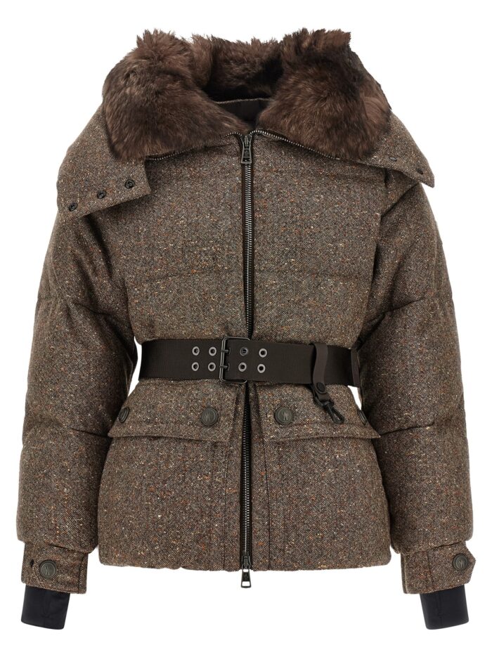 moncler grenoble 'gelise' brown down jacket MONCLER GRENOBLE 'Gelise' Brown Down Jacket