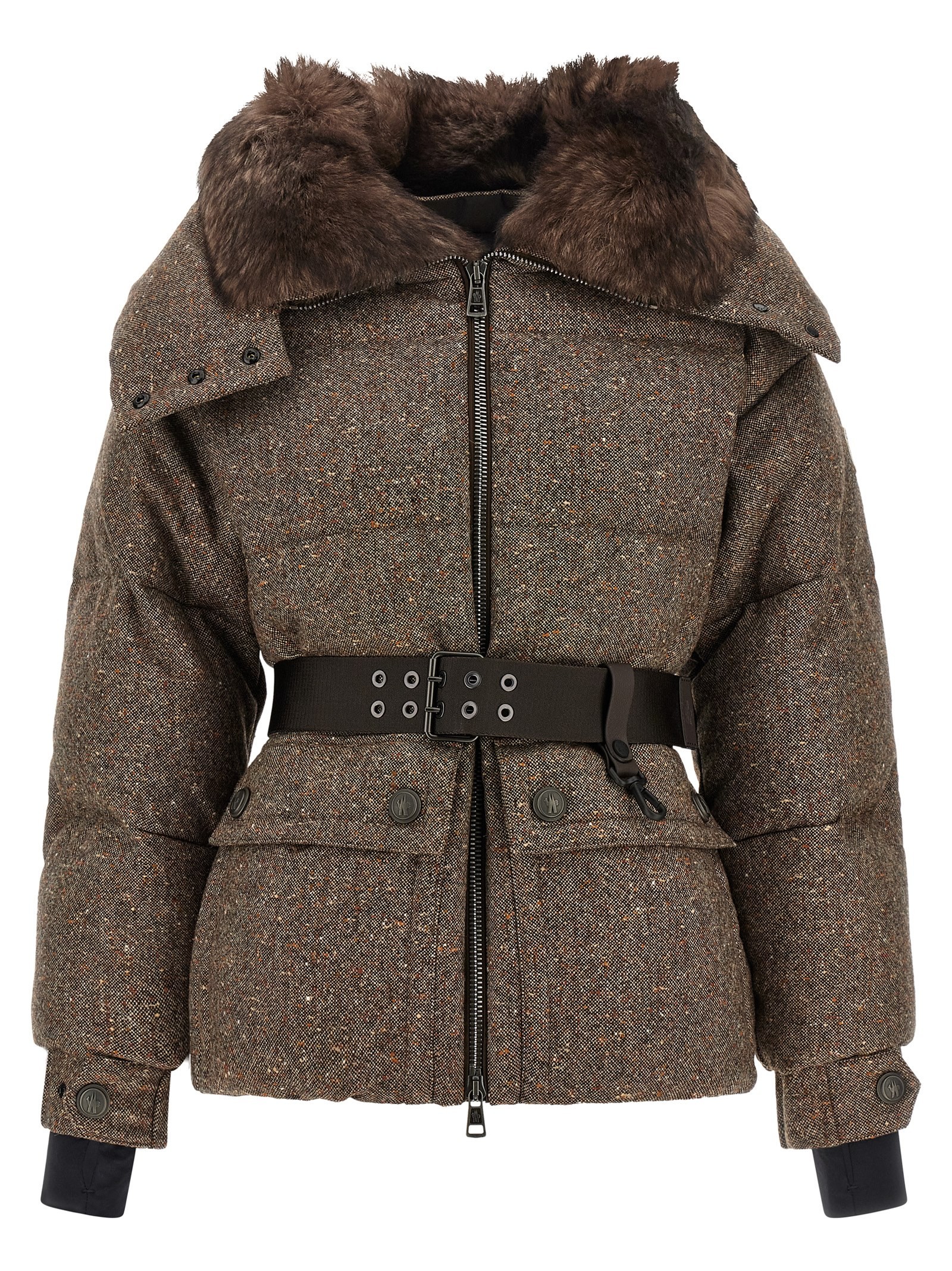 MONCLER GRENOBLE 'Gelise' Brown Down Jacket