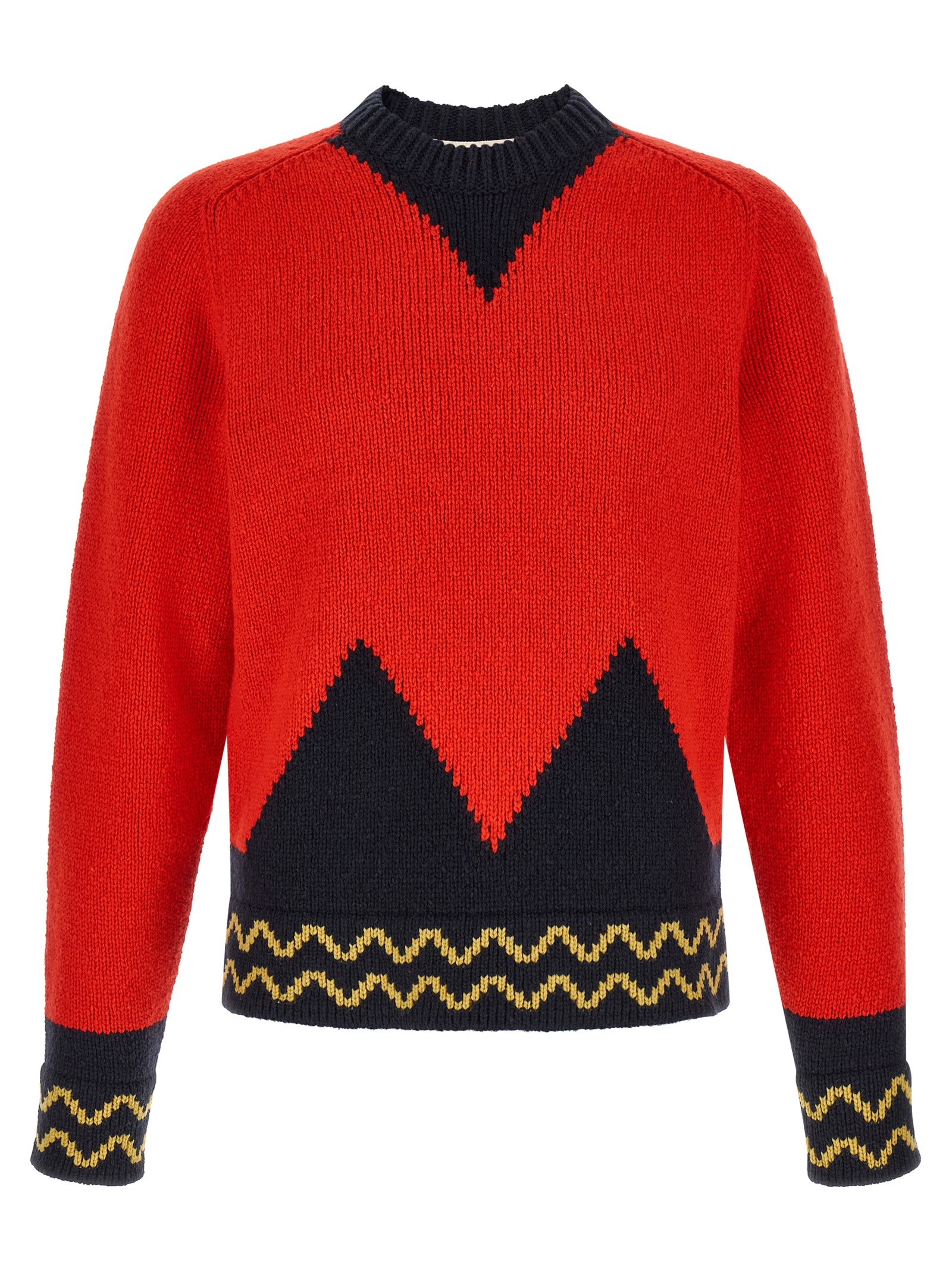 Marni Geometric Intarsia Sweater
