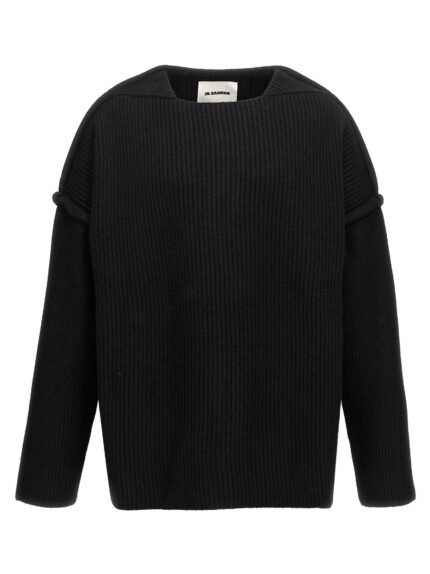 JIL SANDER Geometric Neckline Sweater
