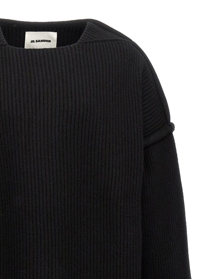 JIL SANDER Geometric Neckline Sweater