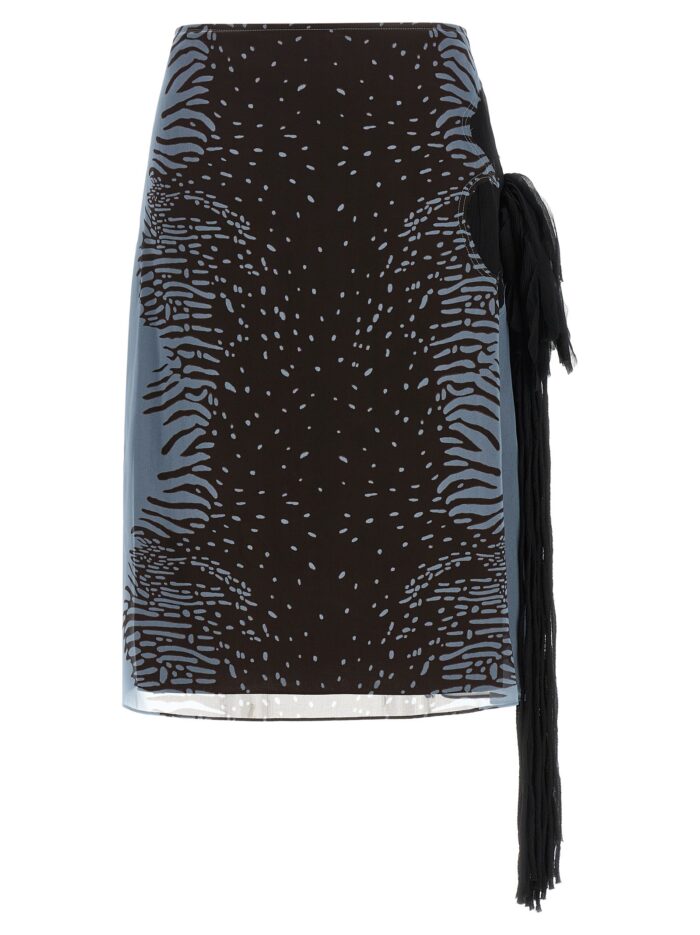 ferragamo georgette skirt Ferragamo Georgette Skirt