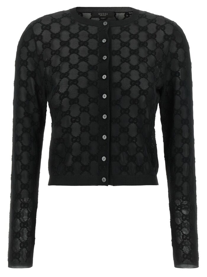 gucci gg embroidery cardigan Gucci GG Embroidery Cardigan