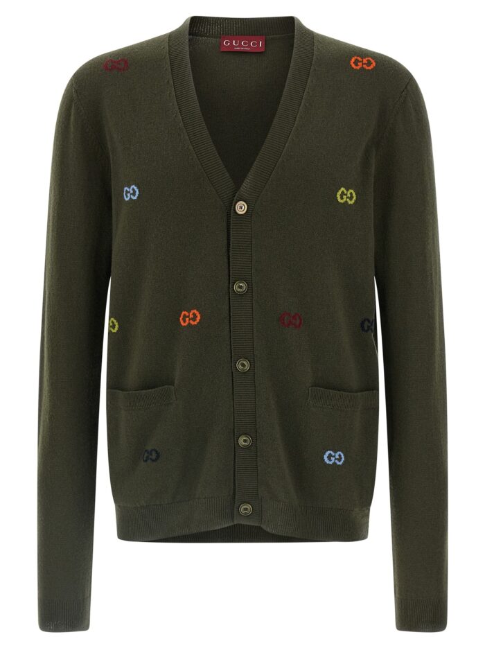 gucci gg intarsia cardigan Gucci GG Intarsia Cardigan
