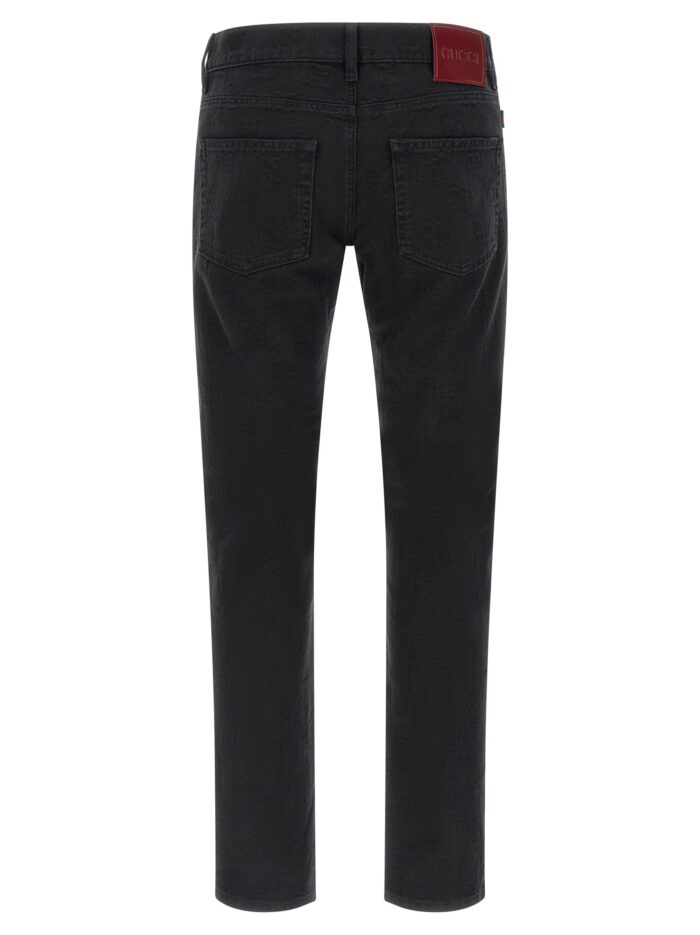 Gucci GG Jacquard Denim Jeans