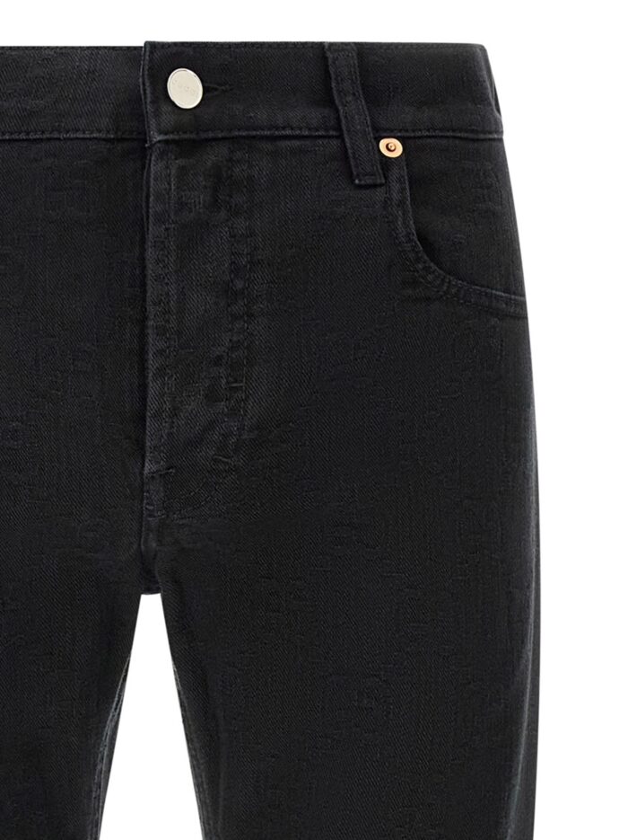 Gucci GG Jacquard Denim Jeans