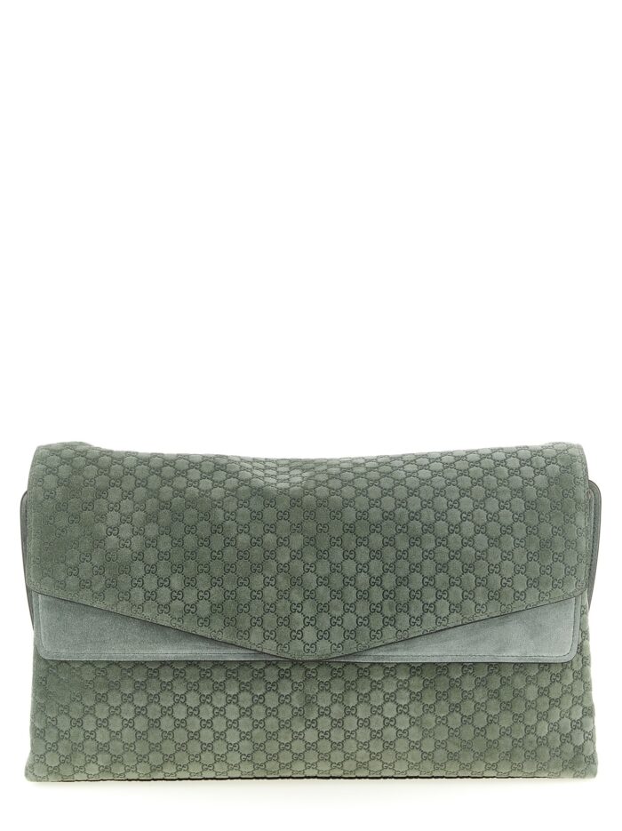 Gucci GG Large Suede Shoulder Bag