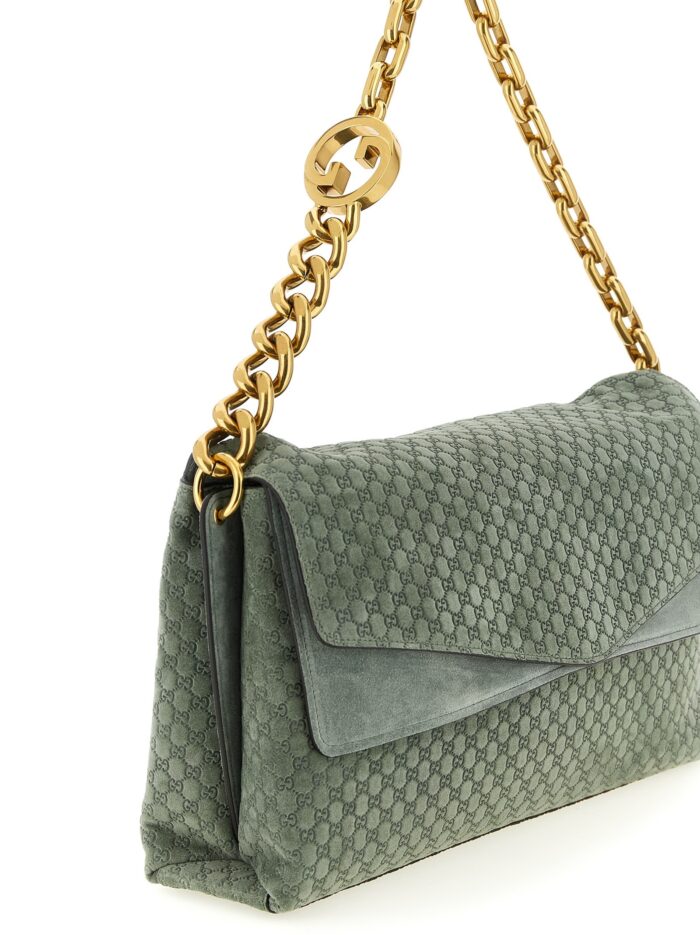 Gucci GG Large Suede Shoulder Bag