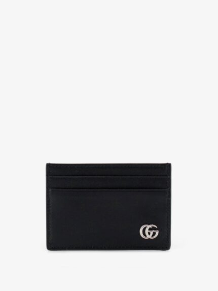 Gucci Gg Marmont Leather Card Holder With Money Clip