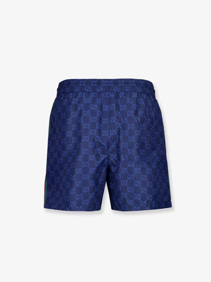 Gucci Nylon Swim Shorts With All-over Gg Motif