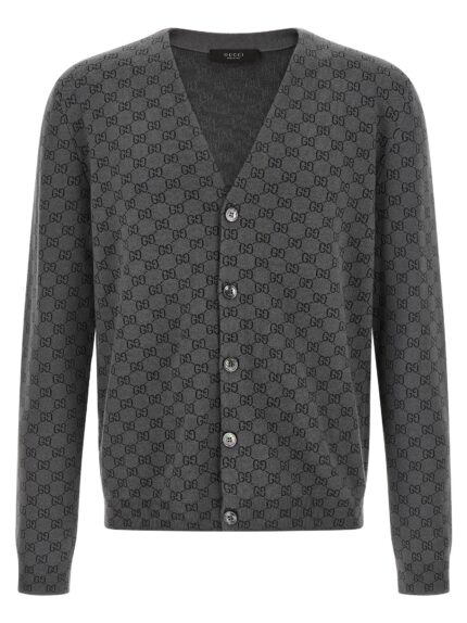 Gucci GG Wool And Silk Cardigan