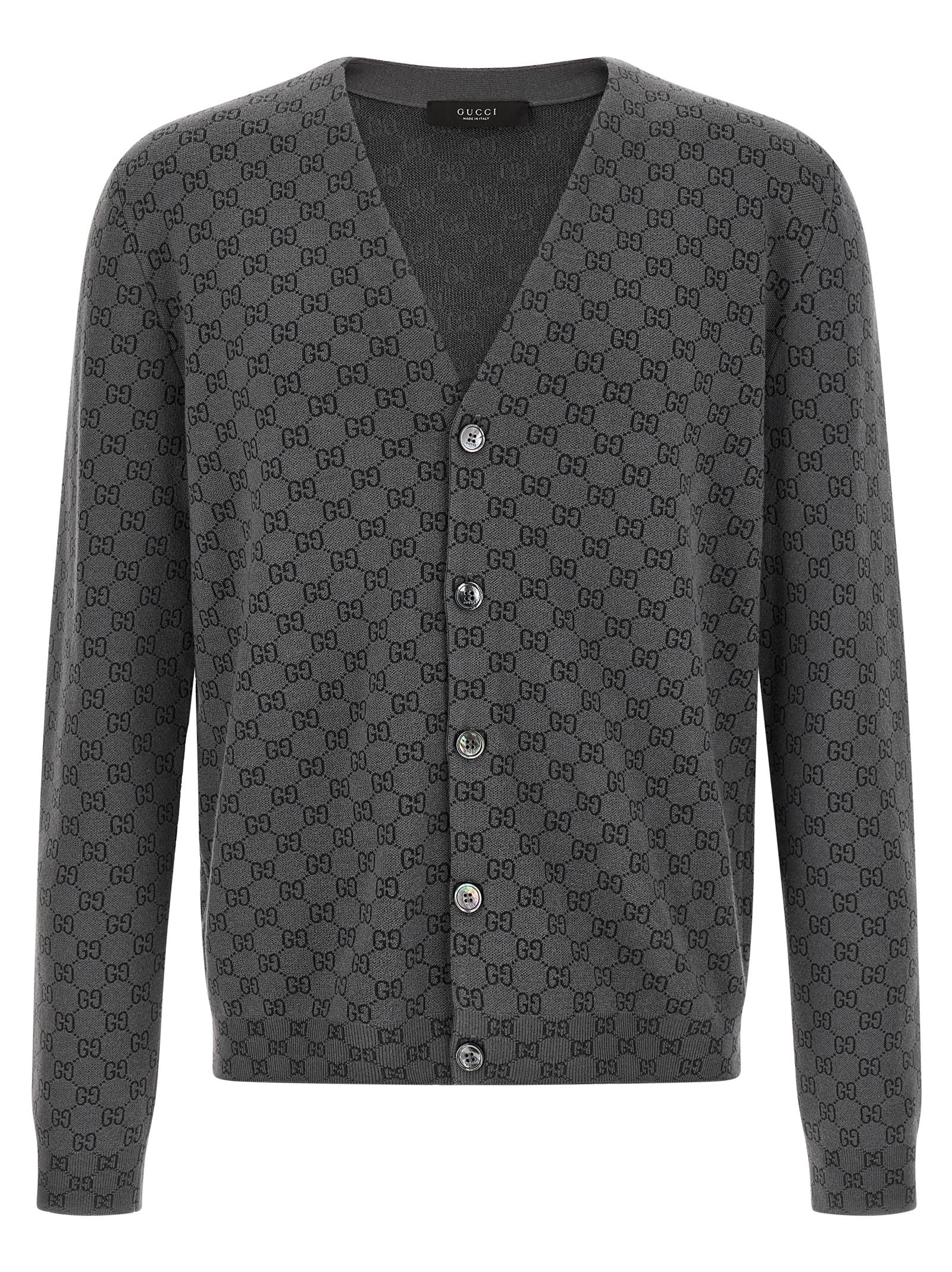 Gucci GG Wool And Silk Cardigan