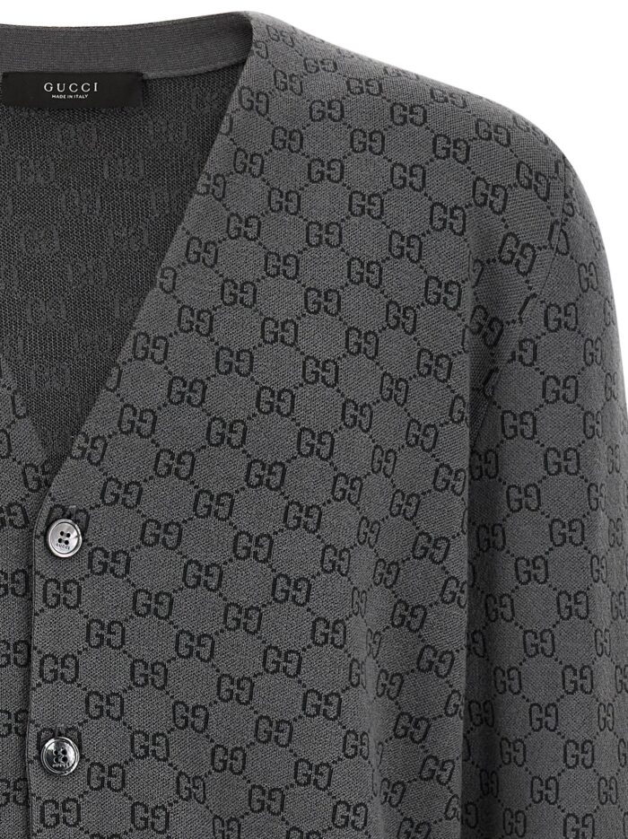 Gucci GG Wool And Silk Cardigan